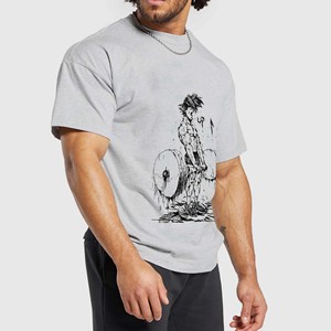 Camiseta Deportiva de Punto para Gimnasio, 100% Algodón, Secado Rápido, Transpirable, Manga Corta, Ropa Deportiva para Hombre, Nueva Llegada - Product Image 2