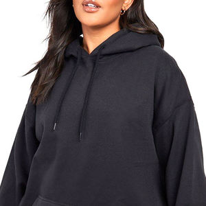 Survêtements personnalisés pour femmes, grammage lourd 500 GSM 350 GSM, en molleton polyester/coton, avec broderie, comprenant un sweat à capuche oversize et un short - Product Image 1