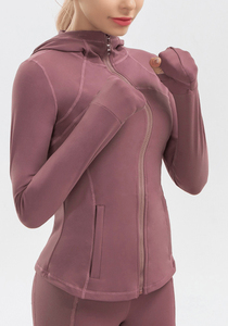 Vestes de yoga pour femmes, respirantes, à séchage rapide, en spandex/nylon, avec fermeture éclair, manches longues, pour la remise en forme en plein air, la salle de sport, l'entraînement - Product Image 5