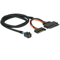Kabel Kecepatan Tinggi Hard Drive Mini SAS SFF-8643 ke SFF-8639 Kabel Chassis Komputer Mendukung Semua Nvme Ssds
