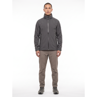 Veste technique imperméable GORE-TEX à 3 couches avec fermeture éclair, col montant, capuche articulée, coupe-vent, pour les trajets urbains