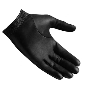 Gant de golf en cuir véritable rouge pour homme, main gauche, antidérapant, fermeture auto-agrippante, logo personnalisé, sport - Product Image 5