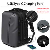 Sac à dos de compression sous vide extensible OEM avec pompe à air intégrée, double port USB, unisexe, antivol, pour voyages d'affaires avec serrure TSA