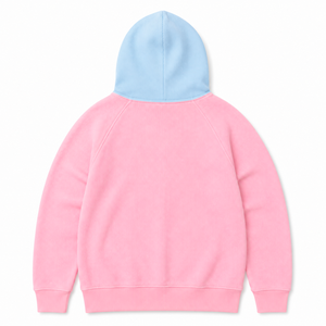 เสื้อฮู้ดซิปสำหรับผู้หญิง Jack And Jill Of America สีแทน แต่งฮู้ดตัดสี ซิปยาว แขนยาว ปักลายตัวอักษรกรีก เสื้อสเวตเชิ้ตลำลอง - Product Image 4