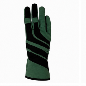 Gants de course à doigts entiers en polyester et coton, revêtement antidérapant en polyuréthane, fermeture auto-agrippante, pour activités de plein air masculines, vert racing - Product Image 2