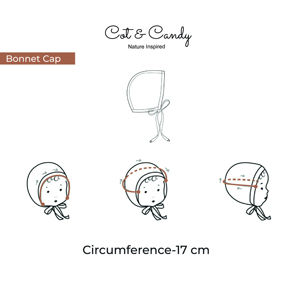 Premium Quality Organic Bamboo Bonnet Hat Aqua - Product Image 2