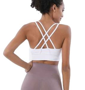 Nouveau soutien-gorge de sport à dos croisé brossé double face, antichoc, effet push-up, pour le yoga et le fitness, pour femme - Product Image 2