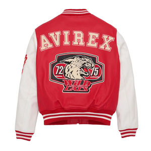 คอลเลคชั่นฤดูหนาวปี 2026 เสื้อแจ็คเก็ตหนัง Avirex สำหรับผู้ชาย ปรับแต่งได้ พร้อมตัวเลือกโลโก้ด้านหน้า หลายสี หลายขนาด ราคาดีที่สุด - Product Image 2