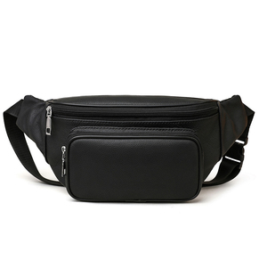 Sac banane en cuir style vintage avec plusieurs compartiments, ajustable, pour usage quotidien, décontracté et extérieur - Product Image 1