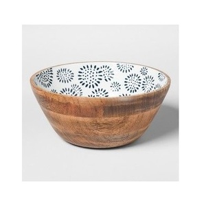 Cuencos de Diseño Personalizado, Cuenco Curvo de Madera para Frutas, Hecho a Mano con Madera de Acacia Real, Cuencos para Servir Alimentos con Revestimiento de Esmalte, Seguros para el Contacto con Alimentos - Product Image 1