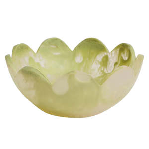 Cuenco de Resina Hecho a Mano con Diseño Clásico Verde Celadón, Ecológico, para Servir en Bodas - Product Image 3