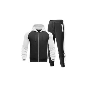 ชุดวอร์มผู้ชาย ผ้าฟลีซโพลีเอสเตอร์ 100% ระบายอากาศได้ดี เสื้อแจ็คเก็ตมีซิปเต็มตัว ฮู้ดดี้ กางเกงวอร์มสำหรับวิ่ง ชุดกีฬา สตรีทแวร์ - Product Image 6