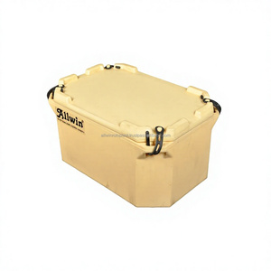 Contenedores de Plástico Ecológicos Allwin de 100L para Pescado con Preservación de Frescura, Beige/Azul - Product Image 1
