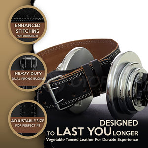 Cinturones de Soporte para Levantamiento de Pesas con Ajuste Flexible y Estructura Resistente, Cinturones de Levantamiento de Pesas para Rendimiento en el Gimnasio - Product Image 4