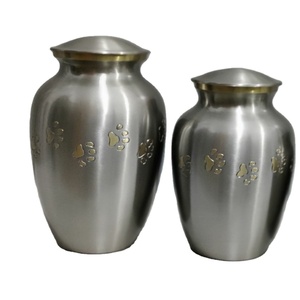 Urnas Funerarias de Metal de Latón Dorado y Negro de Alta Calidad Estilo Americano para Cenizas Humanas Radiance - Product Image 1