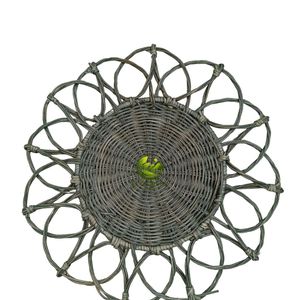 En gros, Napperon souple en rotin fleuri, Panier mural décoratif tressé à la main, Napperon de table et sous-verre de style bohème pour la maison, Écologique - Product Image 4