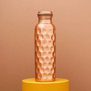 Modern Luxury <b>Copper</b> <b>Drinking</b> <b>Bottle</b> with Large Capacity for Home & Outdoor Use - Product Image 1