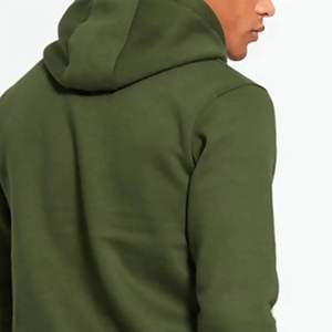 Men Solid Green Cotton Tracksuit <b>Hooded</b> Full <b>Zip</b> Sweatshirt Jogger Pants Set Casual Autumn Wear - Product Image 2