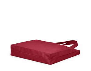 Bolsa de Compras de Lona Grande de Alta Calidad con Logotipo Personalizado, Bolsa de Mano Grande con Asa de Hombro Roja para Compras - Product Image 3