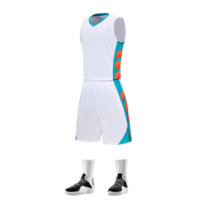 Basketball Uniforms Professional Mesh Sports Kit Quick Dry Sleeveless Jersey Custom Team Color Design - Product Image 3