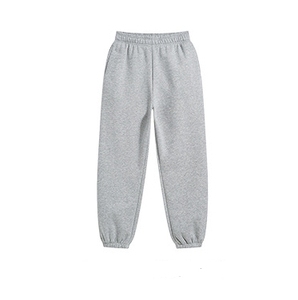 Pantalon de jogging décontracté en coton pour homme, taille élastique, tricoté, mi-lourd, teint uni, respirant, pour l'automne - Product Image 3