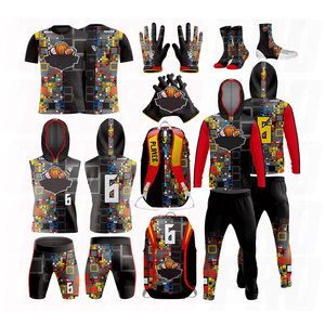 Ensemble complet d'uniformes de football 7 contre 7 – Offre spéciale usine – Uniformes de flag football, sacs, ensembles de compression, gants, chaussettes, tenues d'équipe, école - Product Image 2