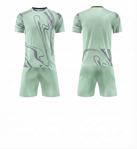 DROGEN EXPORT - Conjunto de Uniforme de Fútbol Personalizado al por Mayor, 100% Poliéster, de Secado Rápido, Tejido de Malla Transpirable, Unisex, Cuello Redondo, para Adultos, Verano - Product Image 1