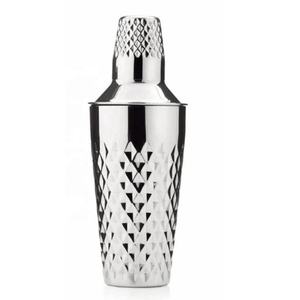 Shaker à cocktails en cuivre martelé, shaker en acier inoxydable, shaker en métal, nouveau design, design luxueux et tendance - Product Image 1