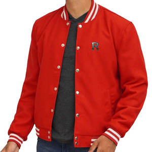 Veste Letterman pour homme, design uni, style minimaliste, couleur unie - Product Image 5