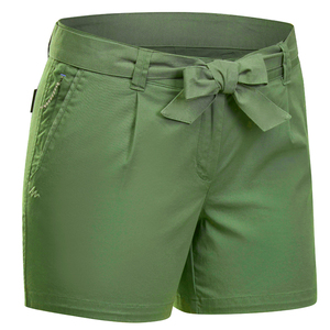 Shorts en satin respirant à taille haute avec imprimé et cordon de serrage à nœud papillon, coupe décontractée pour femmes - Product Image 6