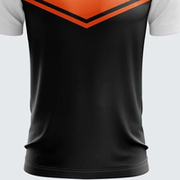 Camiseta de Fútbol Corta Sublimada con Impresión Personalizada, Uniforme de Fútbol Profesional, Transpirable, de Secado Rápido, Poliéster que Absorbe la Humedad