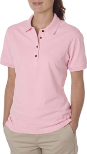 New Design Eco-Friendly Knitted <b>Plain</b> Dyed Women's Polo Shirt Custom Logo High Quality Casual Wear Needle Detection - Product Image 2