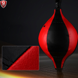 Nouvelle balle de vitesse double en cuir Dodge Speed Ball MMA avec cordes en caoutchouc pour le Muay Thai et l'équipement sportif de fitness - Product Image 2
