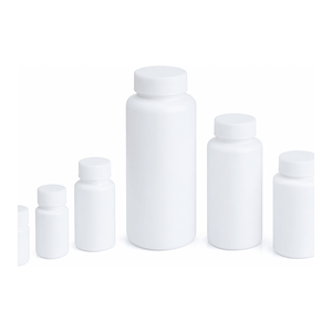 ขวดห้องปฏิบัติการปากกว้าง HDPE พร้อมฝา PP-15 มล. 30 มล. 60 มล. 125 มล. 1000 มล. สำหรับเก็บตัวอย่างของเหลวและของแข็ง - Product Image 1