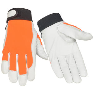 Gants de travail de sécurité pour mécaniciens les plus vendus, gants de travail en cuir pour la construction, à doigts entiers, avec poignet réglable - Product Image 1
