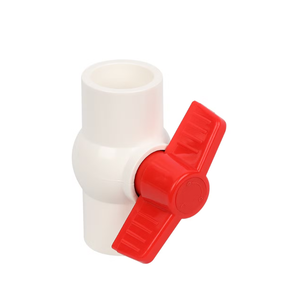 Vanne à boisseau sphérique industrielle standard en PVC-U pour alimentation en eau, à brides, à raccord octogonal, épaissie, à commande manuelle, personnalisable OEM - Product Image 3