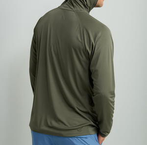 เสื้อฮู้ดดี้ตกปลาพิมพ์ลายตามสั่ง แขนยาว แห้งเร็ว UPF 50 สำหรับผู้ชาย - Product Image 5