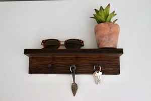 Porta Llaves de Madera Ecológico y Duradero para Colgar en la Pared, Organizador de Llaves y Correo, India - Product Image 2