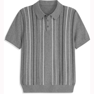 Camisa Deportiva para Hombre, 100% Algodón, Tejido de Punto, Manga Corta, Transpirable, de Alta Calidad, Personalizable, con Botones, Diseño con Bloques de Color y Logotipo Frontal - Product Image 5