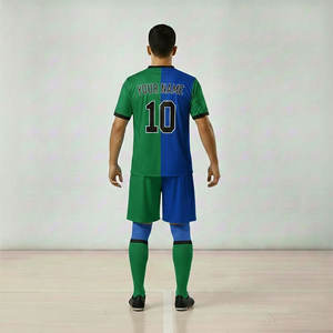 Vêtements de sport, uniforme de football, 100% polyester respirant, short sublimé, logo personnalisé, nom de l'équipe, service OEM, maillot sublimé - Product Image 3