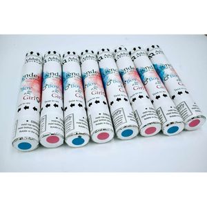 Confezione da 8 Sparacoriandoli ad Aria Compressa da 30 cm, Accessori per Feste in Blu e Rosa, 4 di Ciascun Colore - Product Image 3