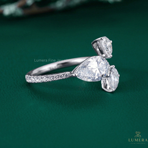 Diamants exquis en forme de poire, couleur DE, clarté VVS VS, taille brillant, pour la création de bijoux de luxe et les bagues de fiançailles sur mesure - Product Image 2