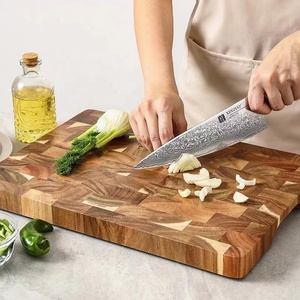 Planche à découper en bois professionnelle au design unique, robuste pour les chefs, anti-moisissure, anti-odeur, écologique, passe au lave-vaisselle - Product Image 2