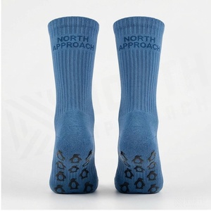 Blue Crew <b>Socks</b> Breathable <b>Running</b> <b>Socks</b> for Adults Spring Season Solid Color Knitted Design - Product Image 2