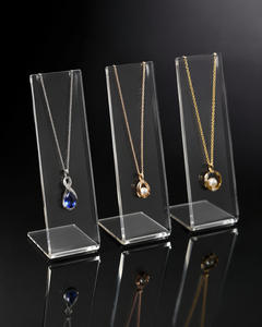 Modern Eco-friendly Customized Acrylic Jewelry Display Stand Elegant Pendant Necklace Prop for Retail Stores - Product Image 4