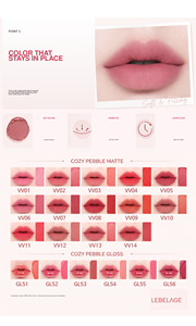 LEBELAGE Brillo Labial Mate Aterciopelado y Crema Tinte con Vitamina E Mineral, Fácil Aplicación, Acabado Duradero, Maquillaje Diario 3.6g - Product Image 5