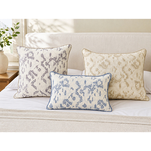 Luxury Embroidered 100% Linen Cushion <b>Cover</b> | Solid Decorative <b>Throw</b> Pillow <b>Cover</b> for <b>Sofa</b>, Living Room & Bedroom - Product Image 6