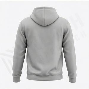 Sweat à capuche décontracté uni à manches longues, streetwear, design de logo personnalisé, pull pour hommes, vente en gros, prix d'usine, doux et confortable - Product Image 2