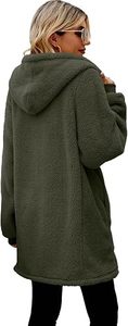 Sweat-shirt d'hiver pour homme en polaire sherpa imperméable doublé, style fête, chaud, doux et moelleux, avec capuche en polaire teddy - Product Image 2
