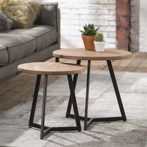 Premium Quality Iron <b>Nesting</b> Table Set Modern Metal Furniture For Hotel Lobby And Living Room Decoration - Product Image 5